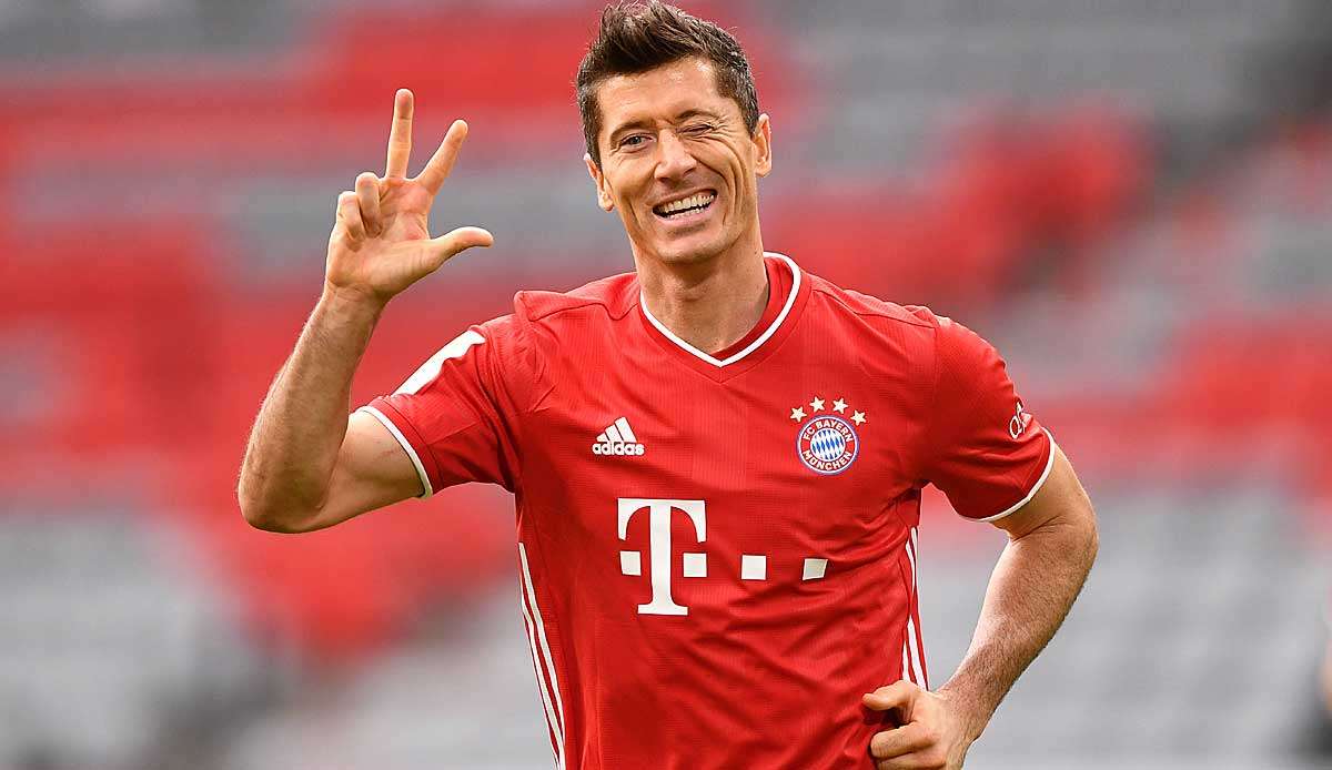 Auf der Jagd nach dem Ur-Alt Rekord von Gerd Müller: Bayern-Torjäger Robert Lewandowski.