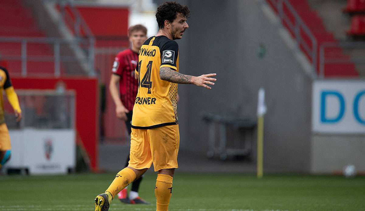 Hosiner und Dynamo verloren zuletzt beim FC Ingolstadt.