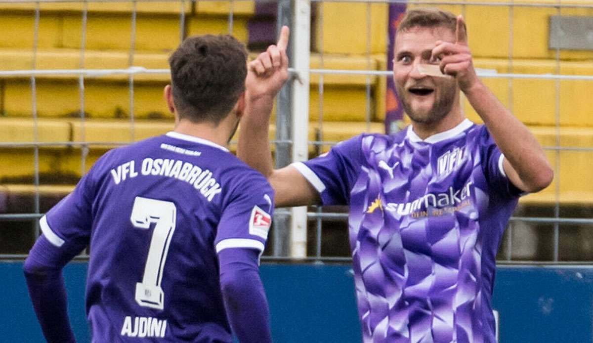 Der VfL Osnabrück ist vorübergehend auf Platz drei der 2. Liga geklettert.