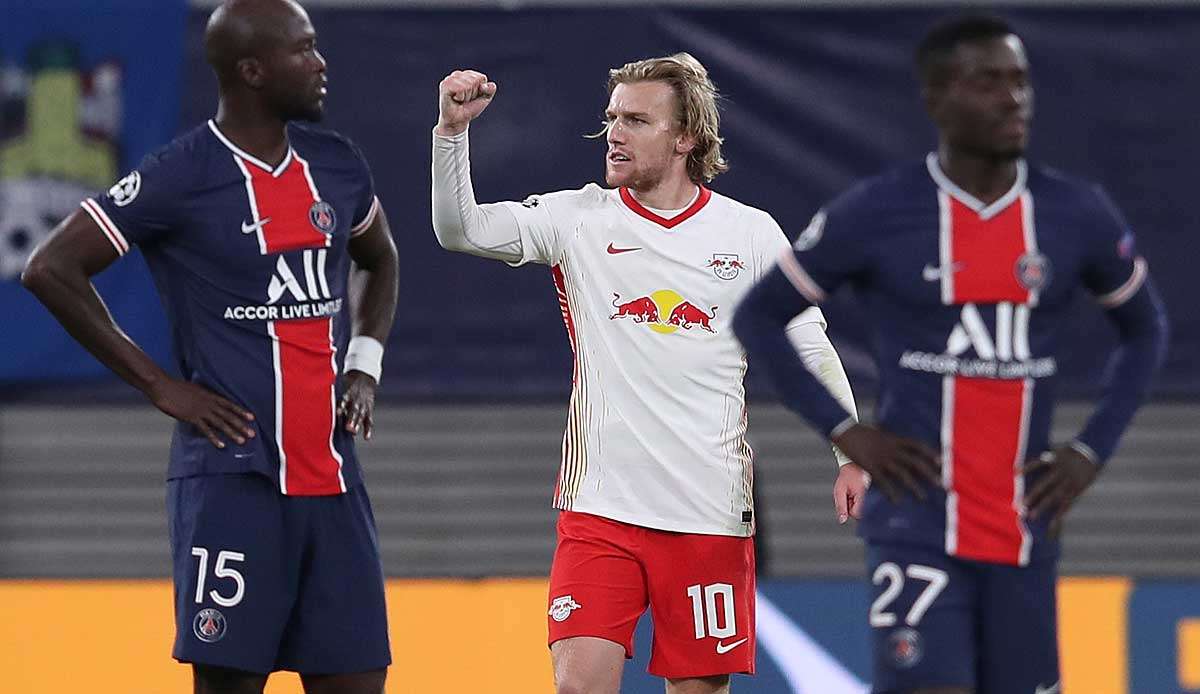 Erzielte das 2:1 für RB Leipzig gegen PSG: Emil Forsberg.