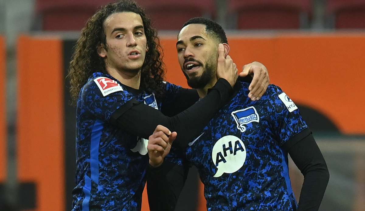 Matheus Cunha (r.) bejubelt seinen Treffer mit Matteo Guendouzi.