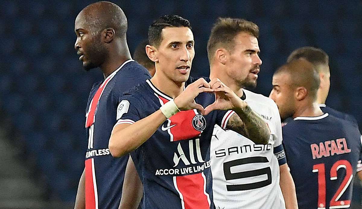 Angel Di Maria hat PSG mit einem Doppelpack zum Sieg geschossen.