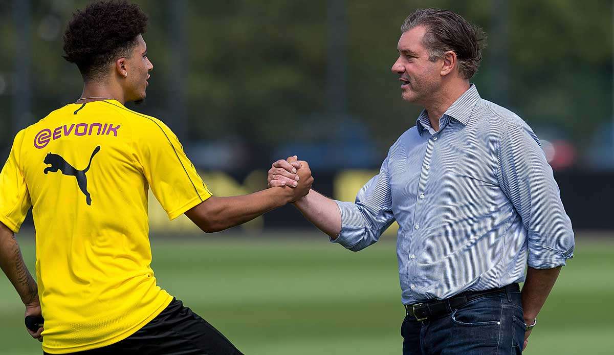 Gemeinsam aus dem Formtief? BVB-Sportdirektor Michael Zorc hofft darauf, dass bei Jadon Sancho der Knoten "bald platzt".