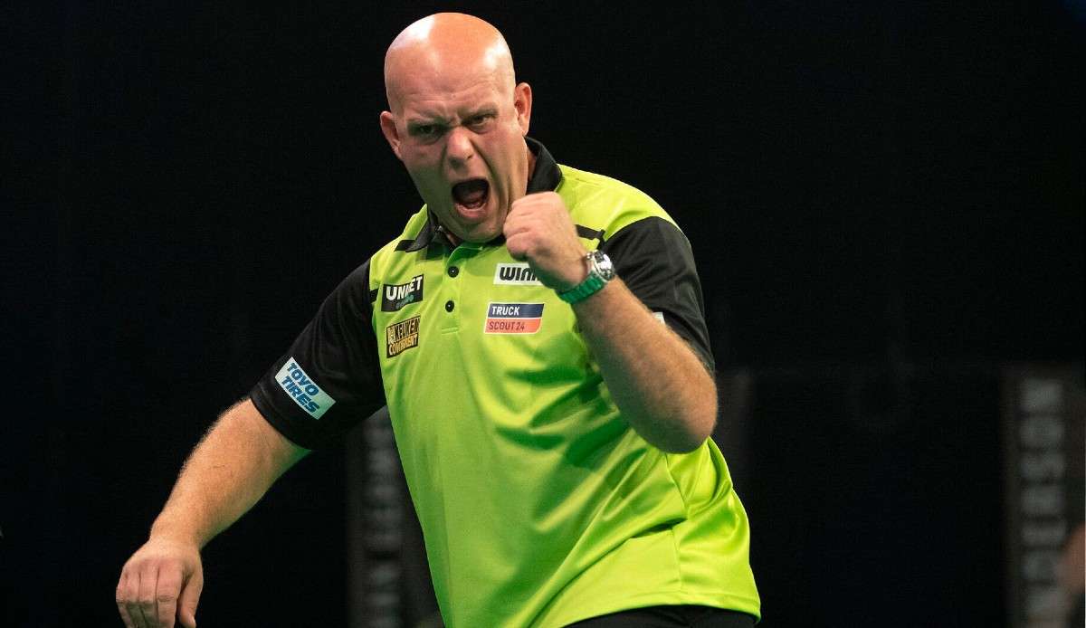 Michael van Gerwen steht im Achtelfinale des World Matchplay.