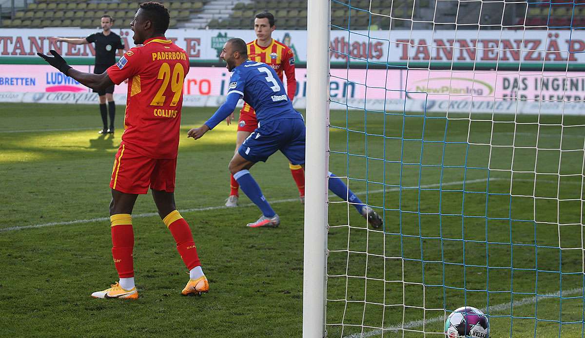 Paderborn hat den Sprung auf Tabellenplatz eins verpasst.