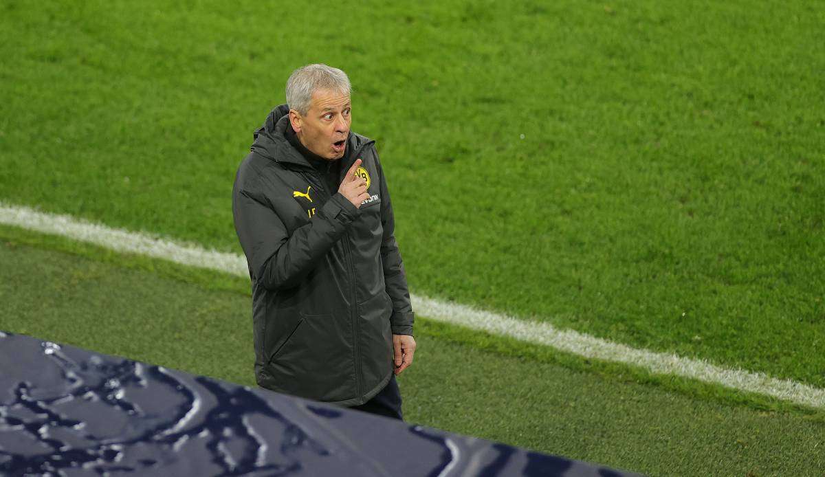 Lucien Favre war mit dem Elfmeter nicht einverstanden.