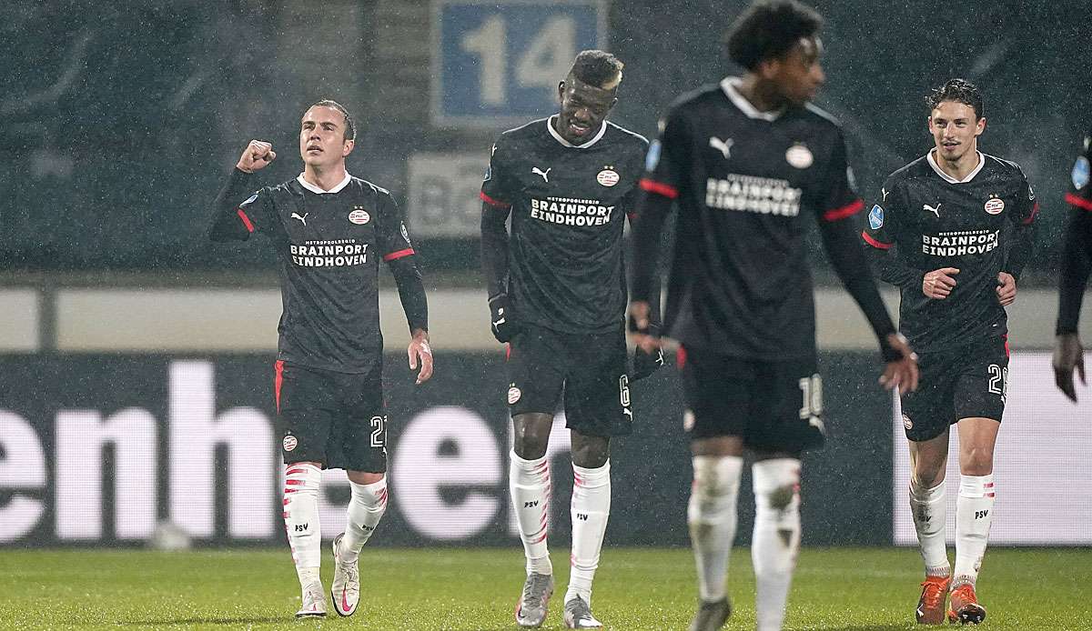 Götze traf beim 2:2 gegen Heerenveen für PSV.