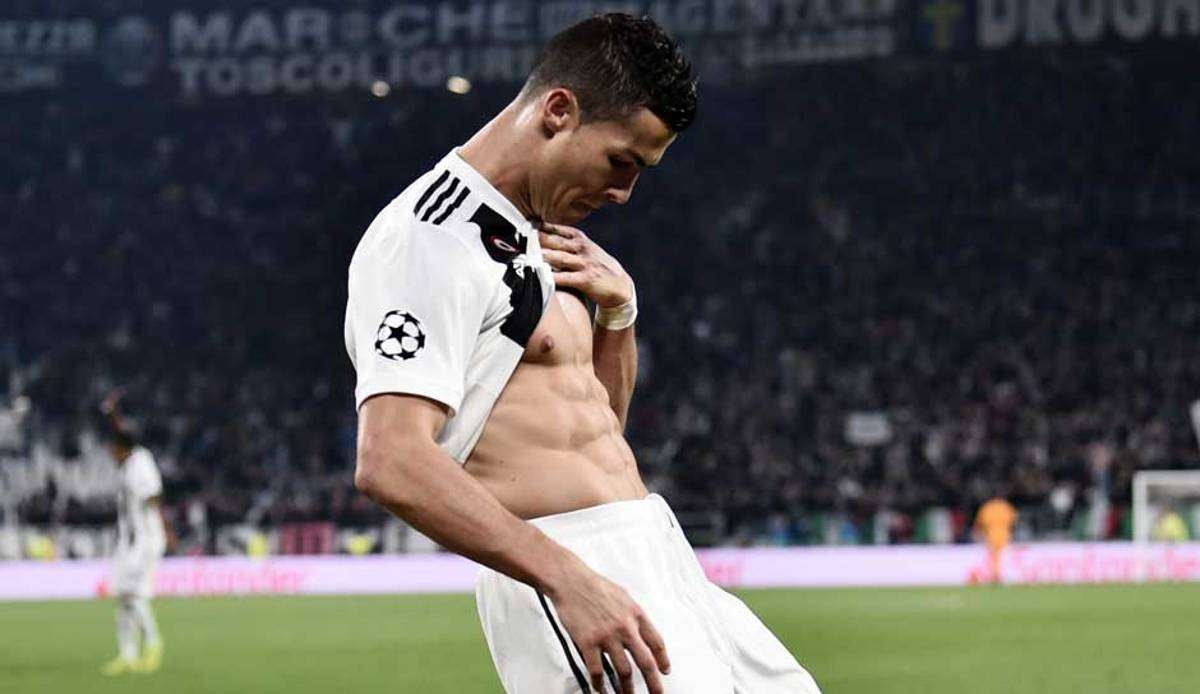 CR7 macht trotz Pizza-Leidenschaft eine gute Figur.