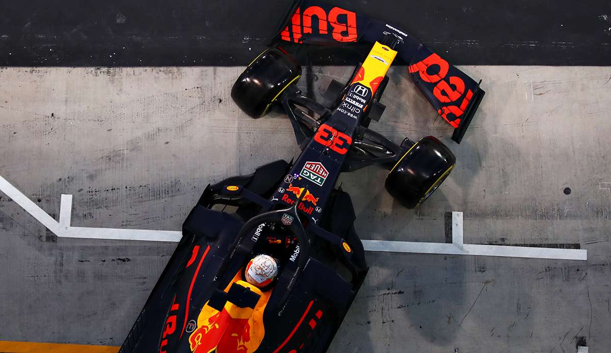 Max Verstappen startet in Abu Dhabi von der Pole Position.