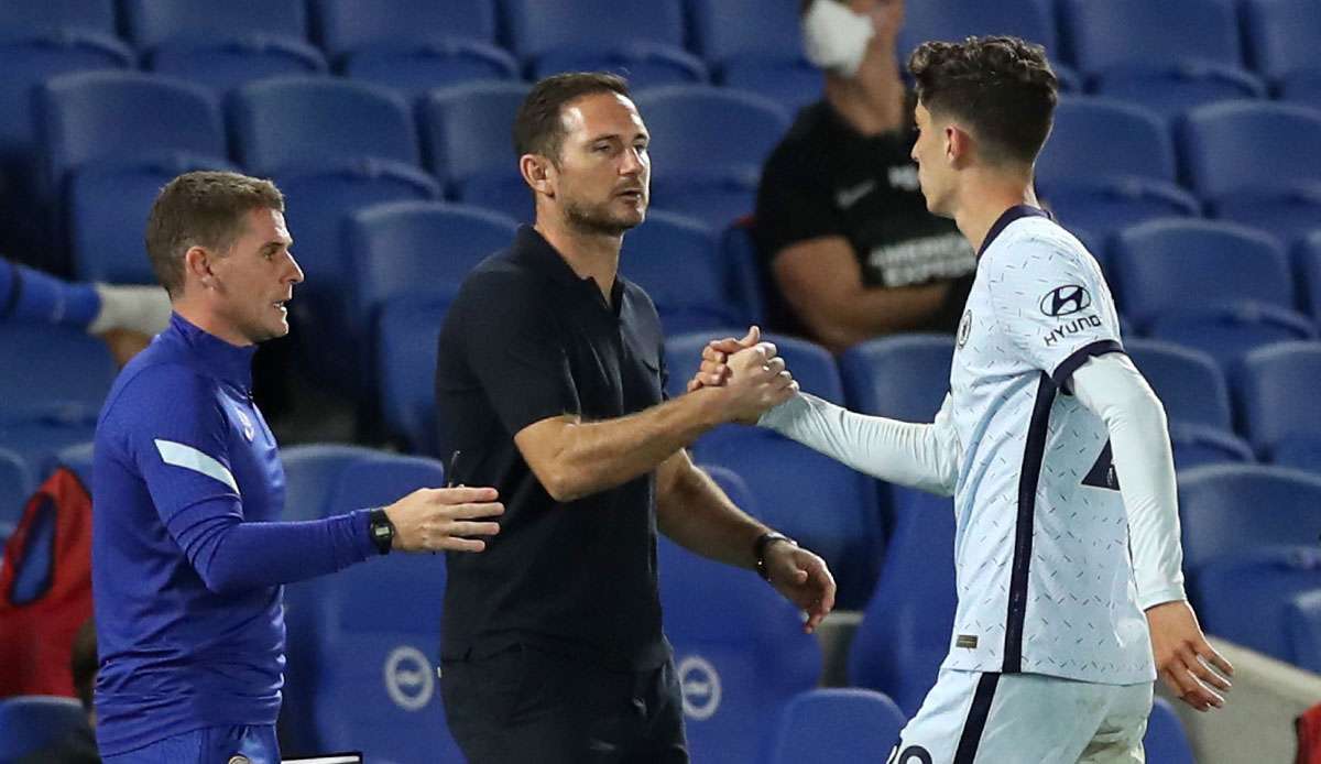 Kai Havertz (21) vom FC Chelsea hat nach zuletzt schwächeren Leistungen Rückendeckung von Teammanager Frank Lampard erhalten.