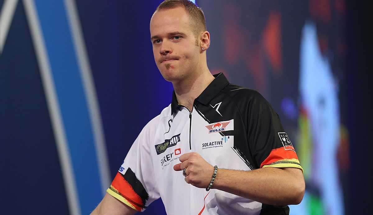 Starker Start in die Darts-WM: Max Hopp nahm seine Auftakthürde im Alexandra Palace mühelos.