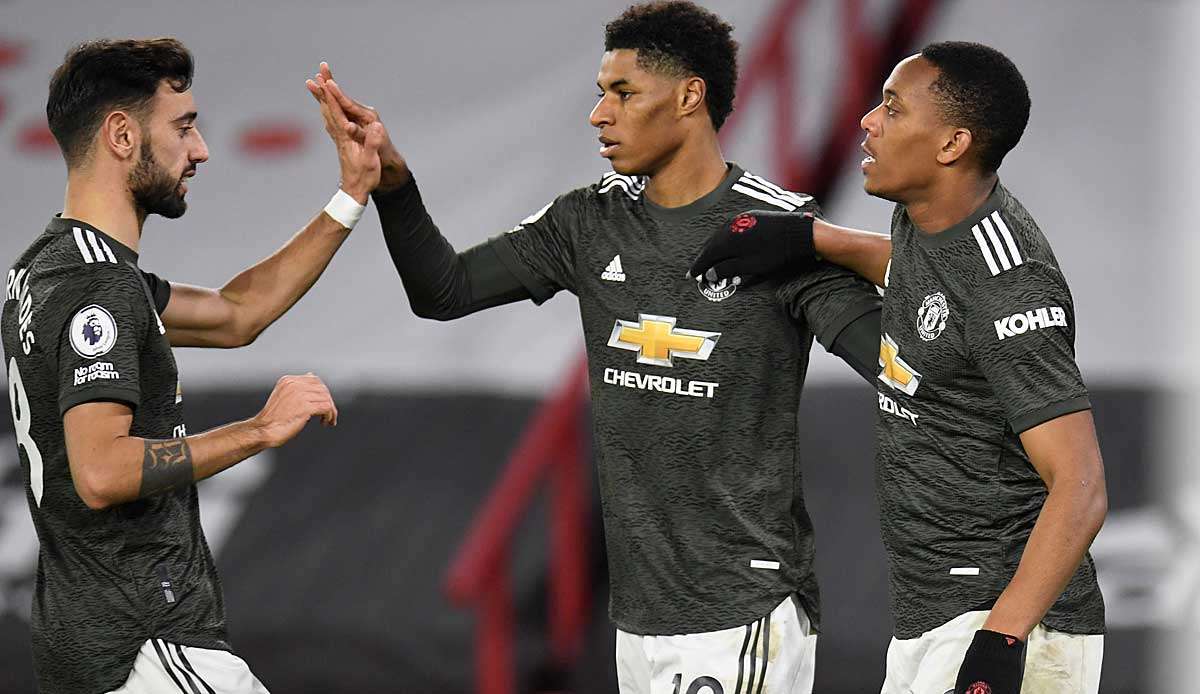 Traf doppelt beim 3:2-Sieg von Manchester United über Sheffield: Marcus Rashford.