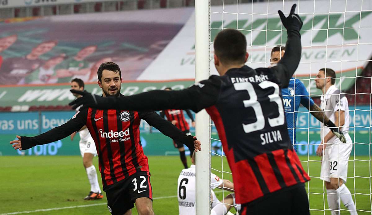 Eintracht Frankfurt setzte sich auswärts beim FC Augsburg durch.