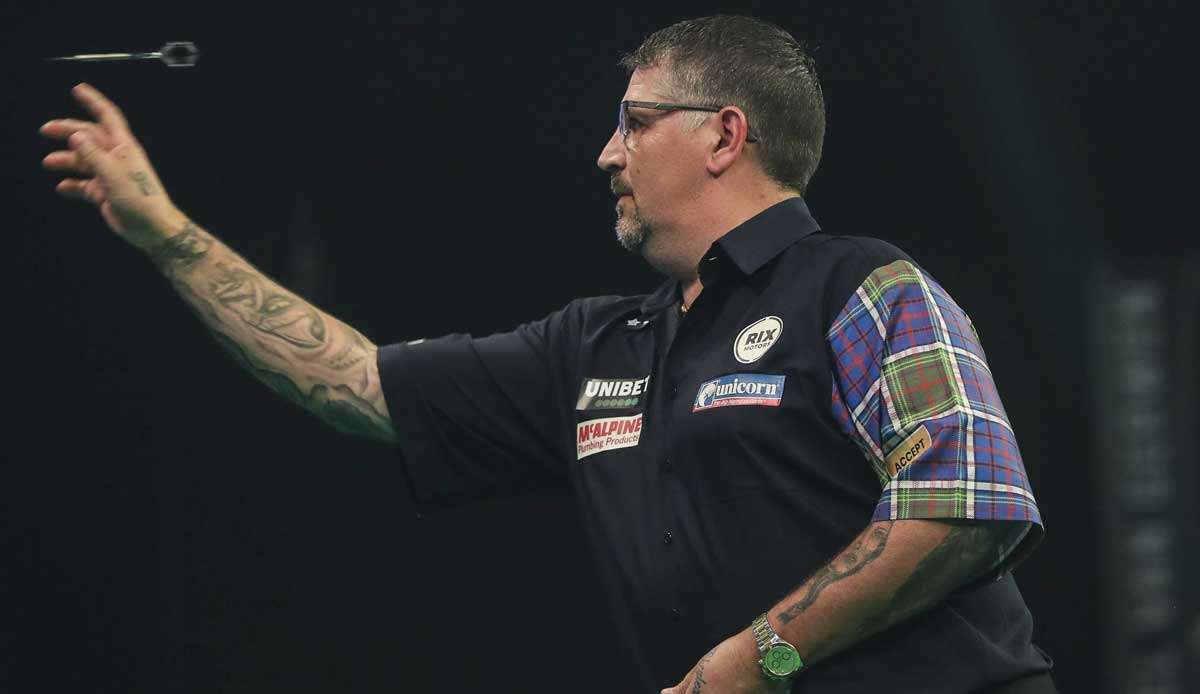 Gary Anderson ist beim PDC Masters ausgeschieden.