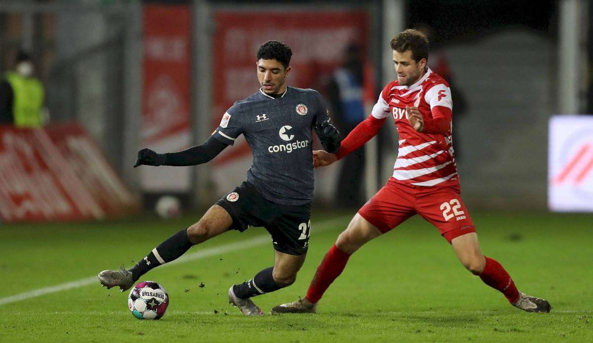 Der FC St. Pauli spielte gegen die Würzburger Kickers unentschieden.