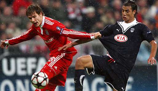 Marouane Chamakh (r.) erzielte in der Champions League in diesem Jahr fünf Tore in neun Spielen