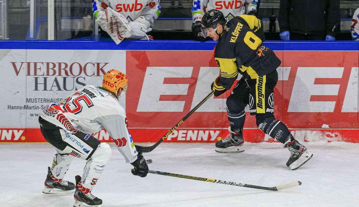 Die Fischtown Pinguins Bremerhaven siegen gegen die Krefeld Pinguine.