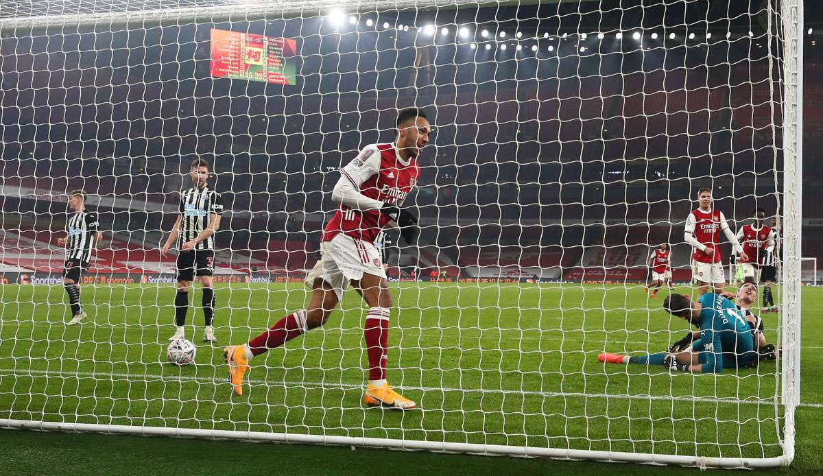 Der FC Arsenal siegt im FA Cup gegen Newcastle.