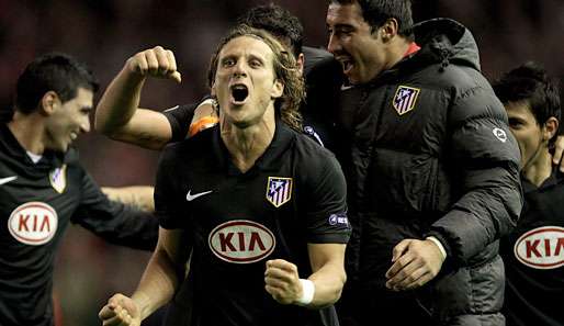 Diego Forlan schoss Atletico Madrid mit wichtigen Toren ins Euroap-League-Finale