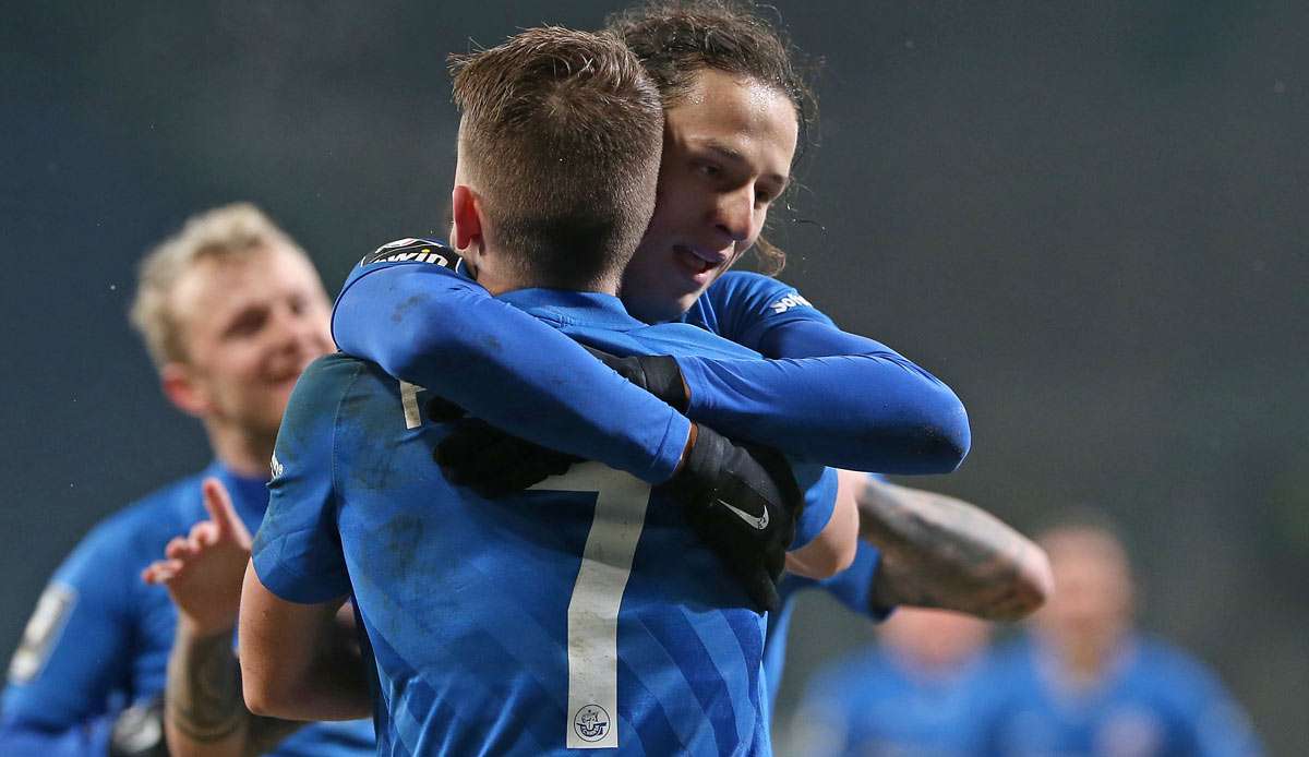 Hansa Rostock spielt in der 3. Liga um den Aufstieg mit.