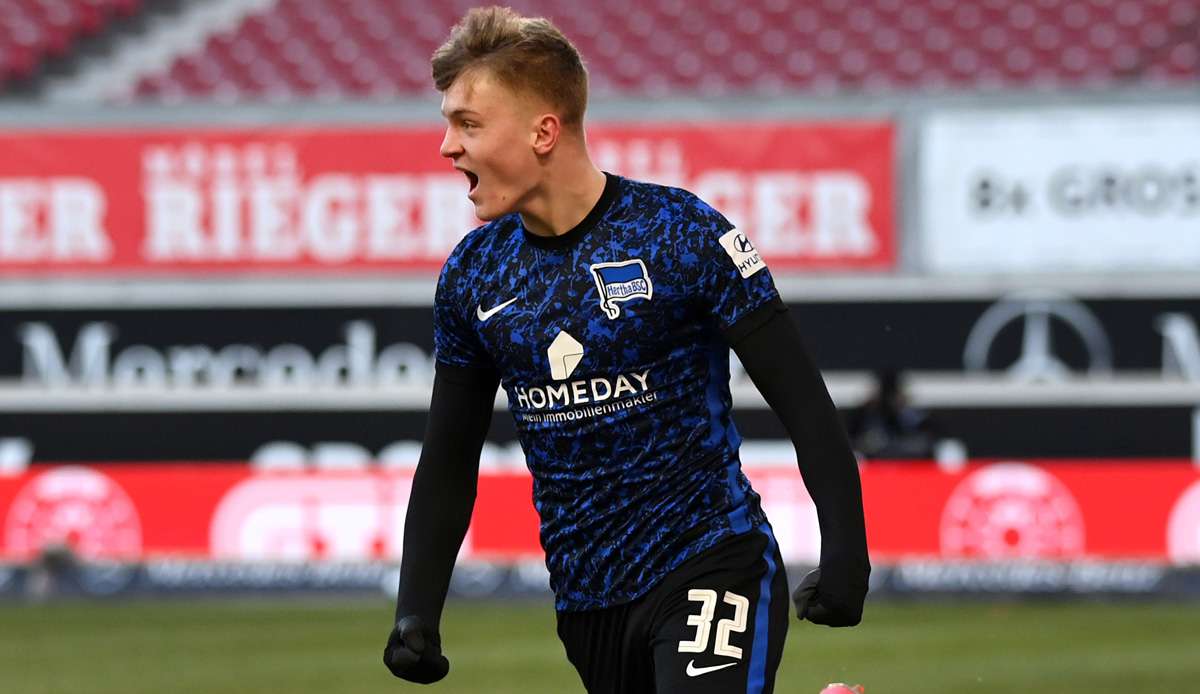 Der erst 17 Jahre alte Lucas Netz erzielte den Ausgleichstreffer für die Hertha.