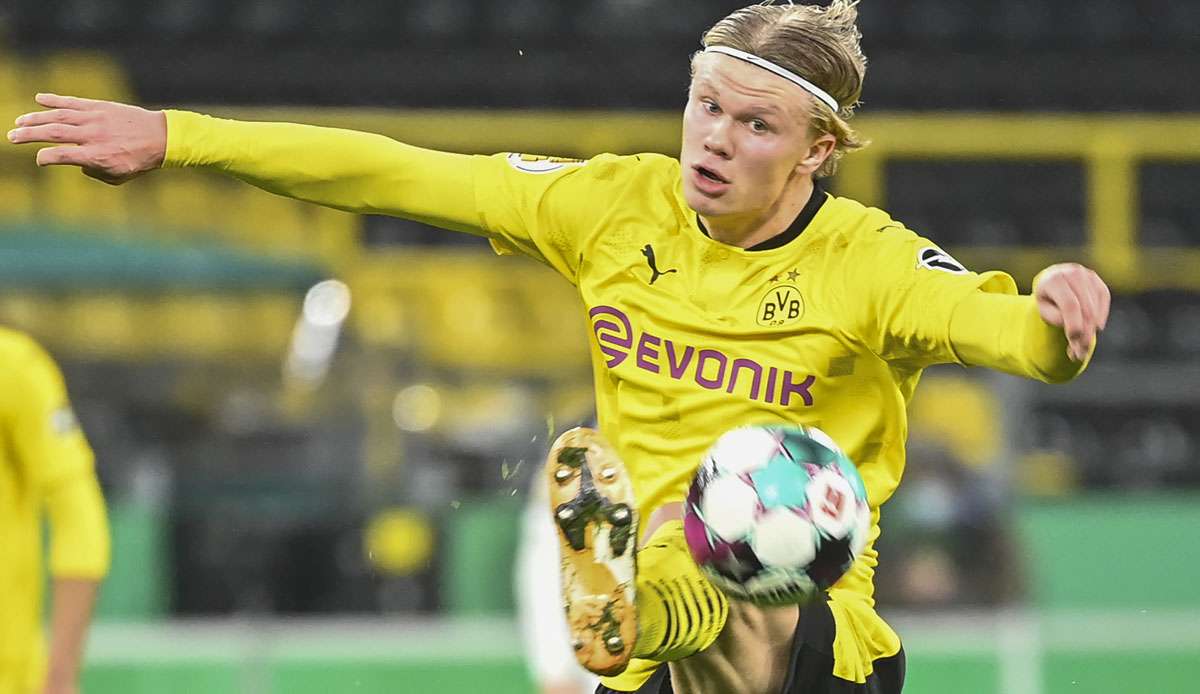 Erling Haaland und der BVB sind nach dem Sieg über Mönchengladbach die ersten DFB-Pokalhalbfinalisten.