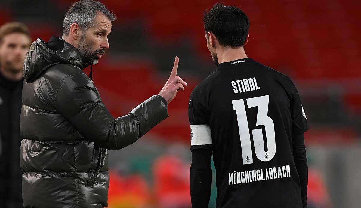 Gehen ab Sommer getrennte Wege: Gladbachs Kapitän Lars Stindl und der kümftige BVB-Trainer Marco Rose.