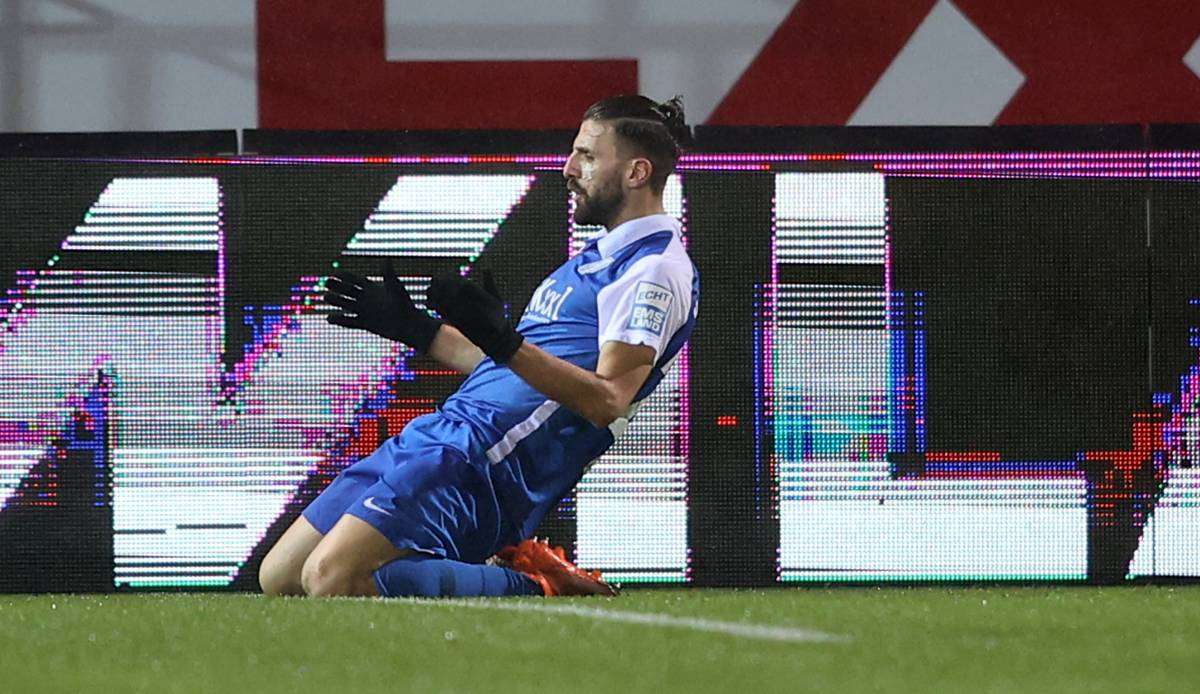 Der SV Meppen gewann gegen Halle.