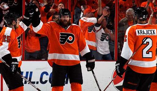 Scott Hartnell traf in der 53. Minute zum 5:0