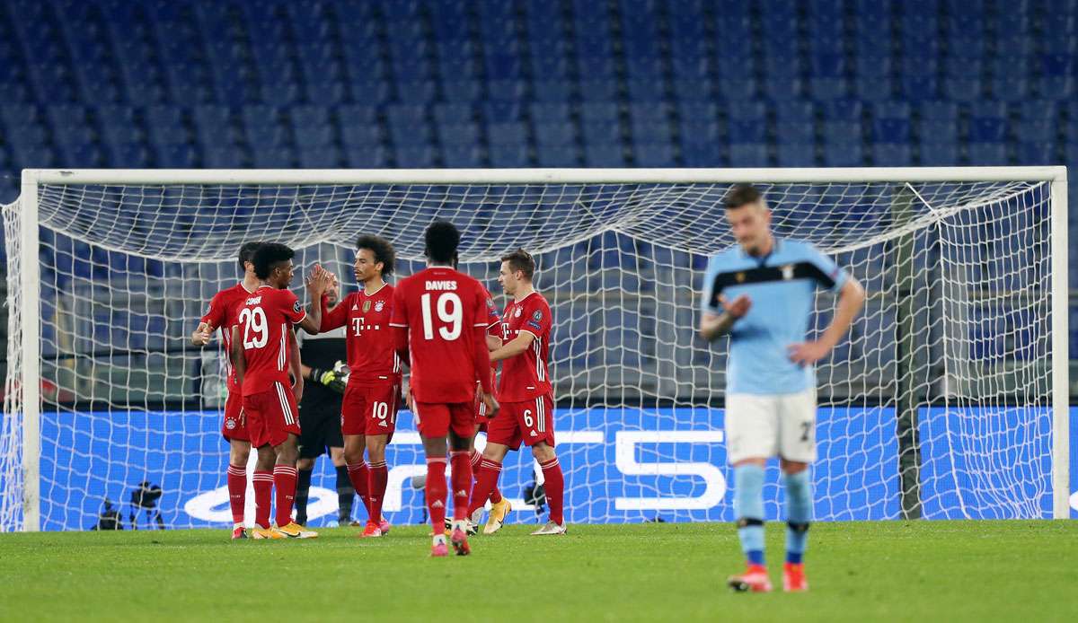 Der FC Bayern München gewann souverän bei Lazio in Rom.