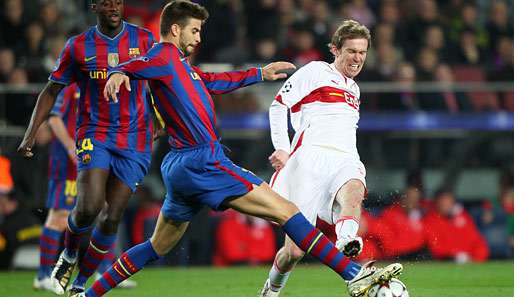 Alexander Hleb (r.) bestritt für den VfB Stuttgart insgesamt 164 Bundesligaspiele und schoss 13 Tore