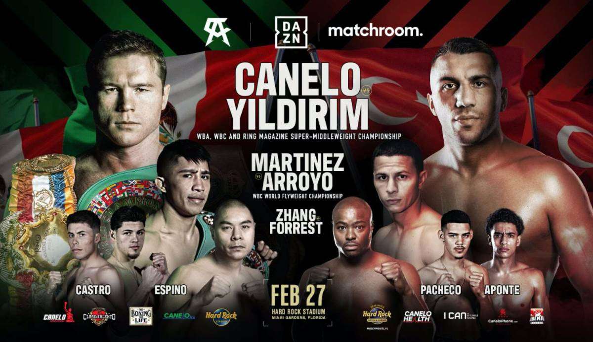 Canelo Alvarez trifft in der Nacht vom 27. auf den 28. Februar auf Avni Yildirim.