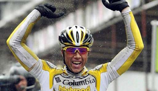 Der Australier Matthew Goss fährt mit Andre Greipel im Columbia-Team