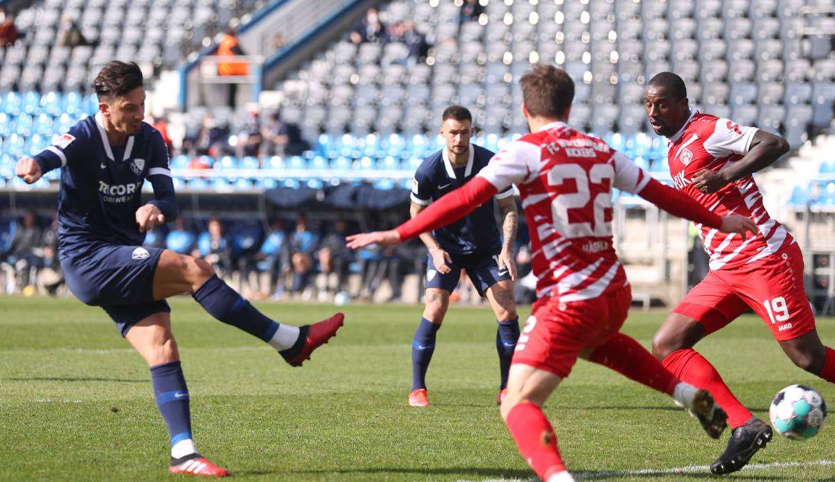 Der VfL Bochum traf am 23. Spieltag auf die Würzburger Kickers.