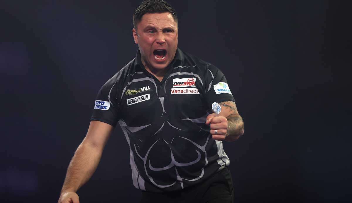 Gerwyn Price geht als einer der Top-Favoriten ins Spiel.