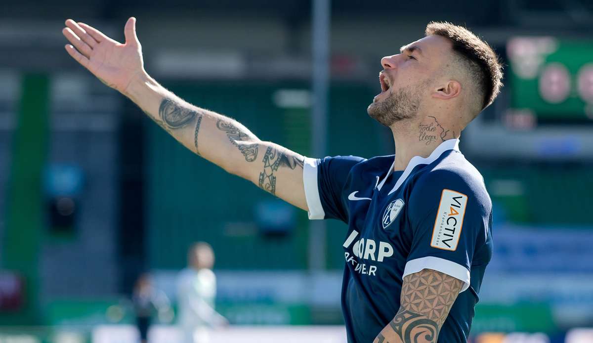 Danny Blum erzielte für den VfL Bochum einen Treffer gegen Greuther Fürth.