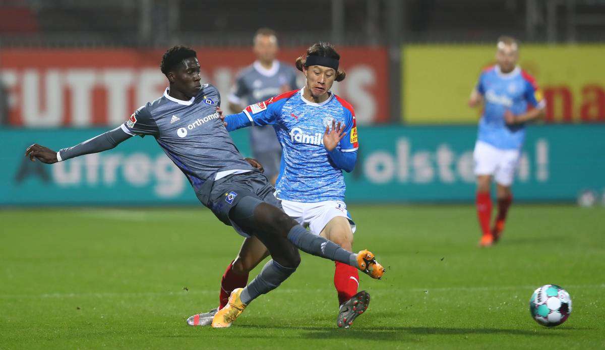 In der 2. Bundesliga empfängt der HSV heute Holstein Kiel.