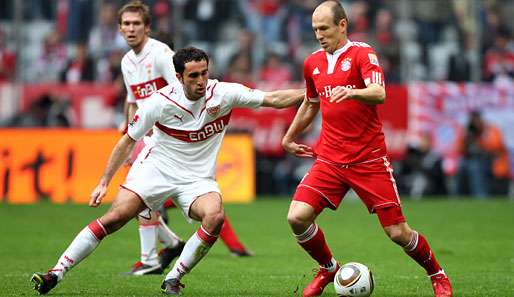 In 17 Rückrunden-Spielen für den VfB Stuttgart kassierte Cristian Molinaro (l.) eine Gelbe Karte