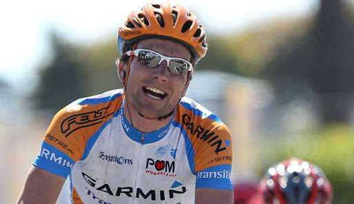 David Zabriskie hatte nach der gewonnenen dritten Etappe grund zur Freude