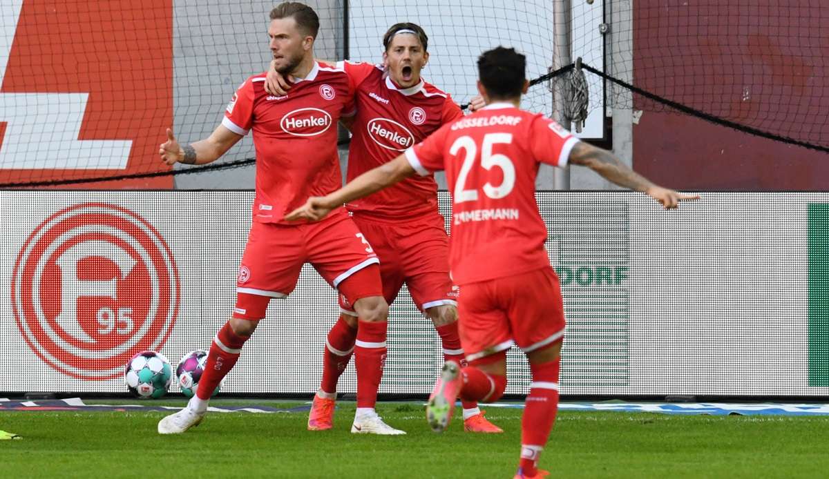 Düsseldorf siegte mit 2:1 gegen Nürnberg.