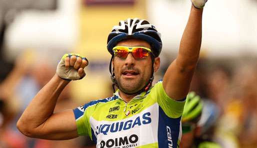 Francesco Chicchi jubelt über seinen Etappensieg bei der Kalifornien-Rundfahrt