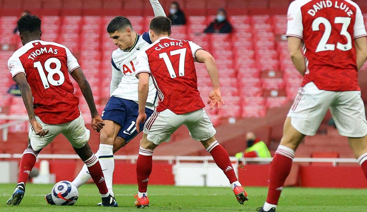 Erik Lamela erzielte ein sensationelles Rabona-Tor gegen den FC Arsenal.