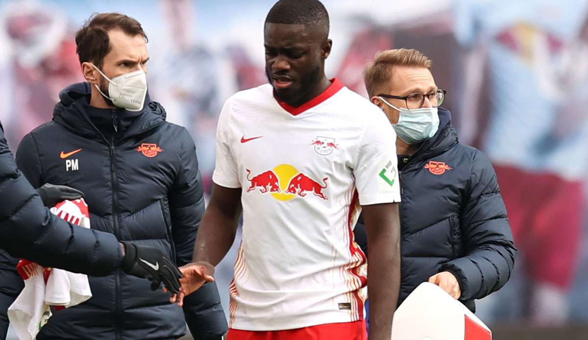 Dayot Upamecano verletzte sich im Ligaspiel gegen Eintracht Frankfurt.