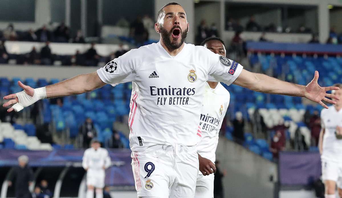 Karim Benzema erzielte das Führungstor für Real Madrid.