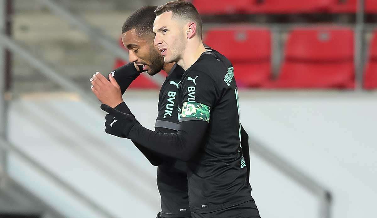 MIt zwei Toren der Fürther Matchwinner in Regensburg: Branimir Hrgota.