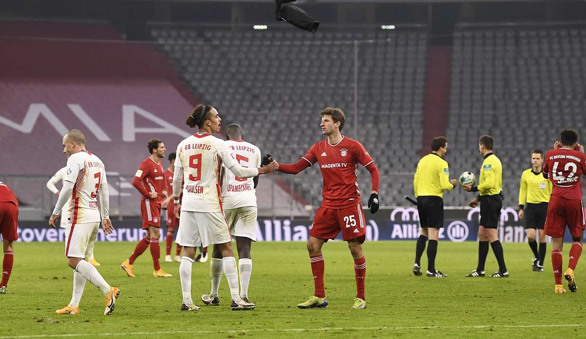 Das Hinspiel zwischen Bayern und Leipzig fand in München vor leeren Rängen statt.