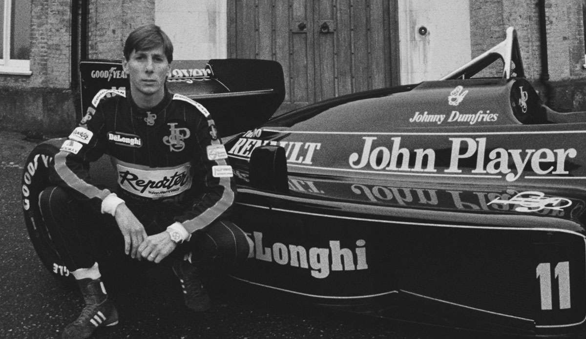 Johnny Dumfries in einer Aufnahme von 1986.