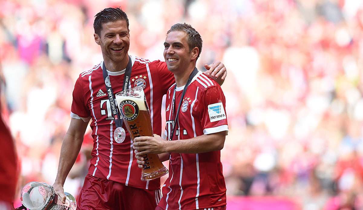 Philipp Lahm und Xabi Alonso spielten gemeinsam für den FC Bayern.