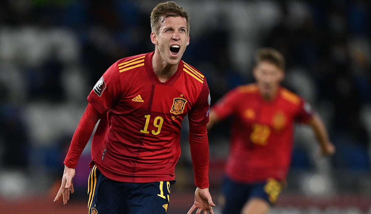 Dani Olmo traf für Spanien gegen Georgien.