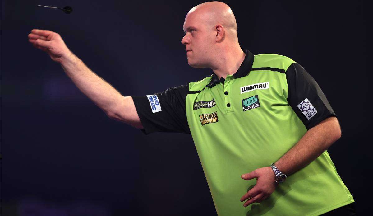 Michael van Gerwen trifft heute auf Rob Cross.